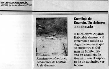 Montelirio, un dolmen abandonado