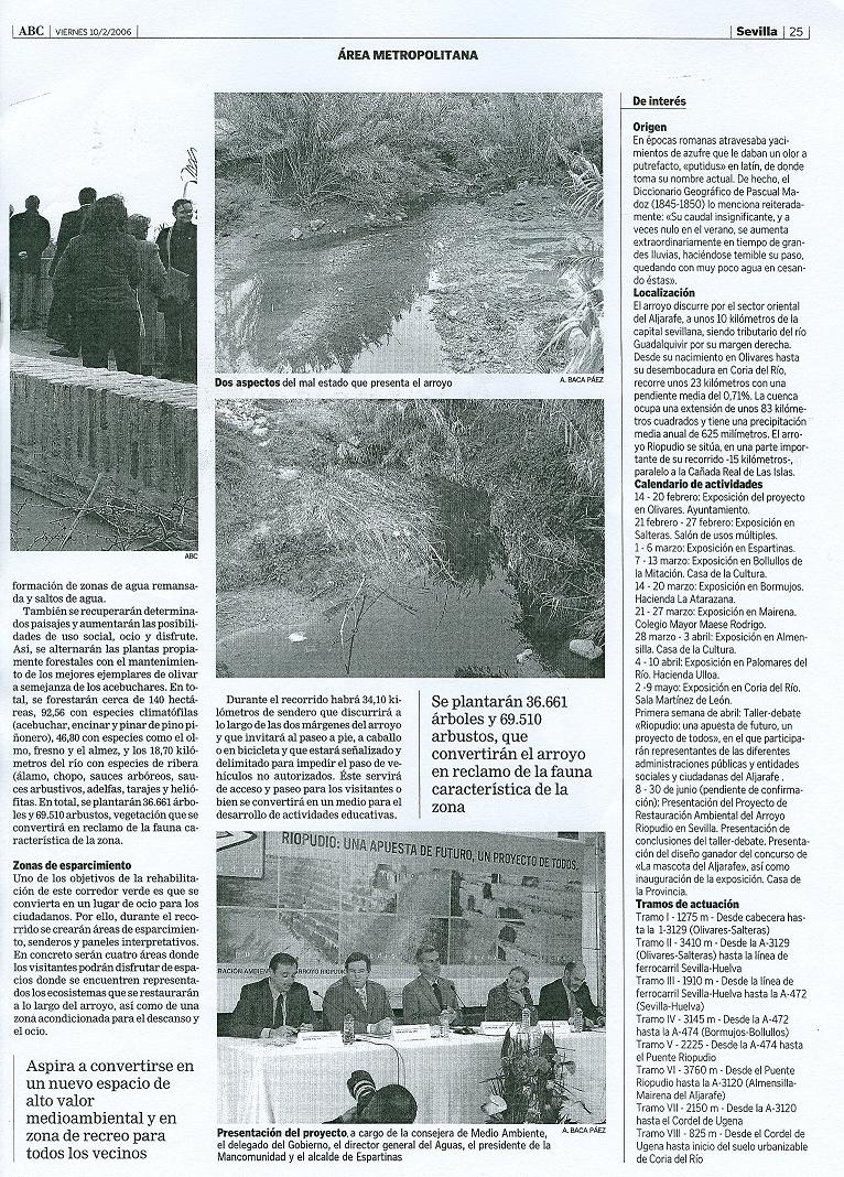 El Riopudio en ABC (febrero de 2006)