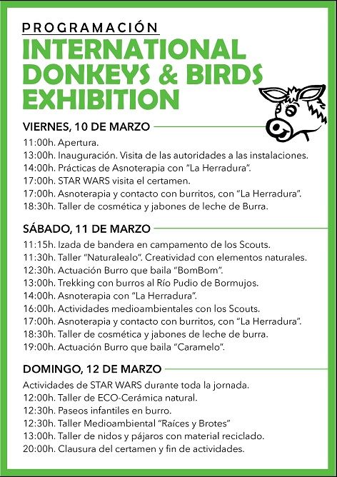 BORMUJOS  I FESTIVAL DONKEYS & BIRDS.  Participa ADTA con un stand