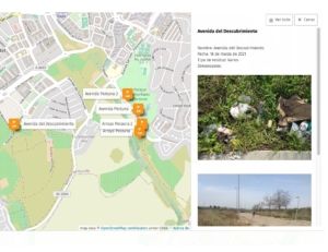 Residuos urbanos - Colaboración con el Ateneo de Mairena - mapa interactivo -