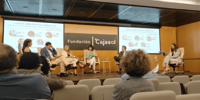 Pregunta desde la Mesa Ciudadana por Tablada en el debate sobre políticas ambientales en Andalucía de la Fundación Cajasol