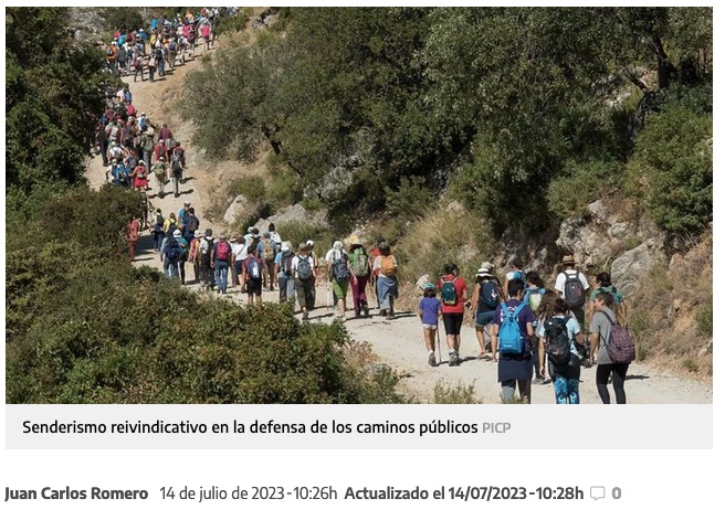 Denuncian la estrategia del Gobierno andaluz con las vías pecuarias: miles de m2 pasan a manos privadas con la reducción de la anchura del trazado