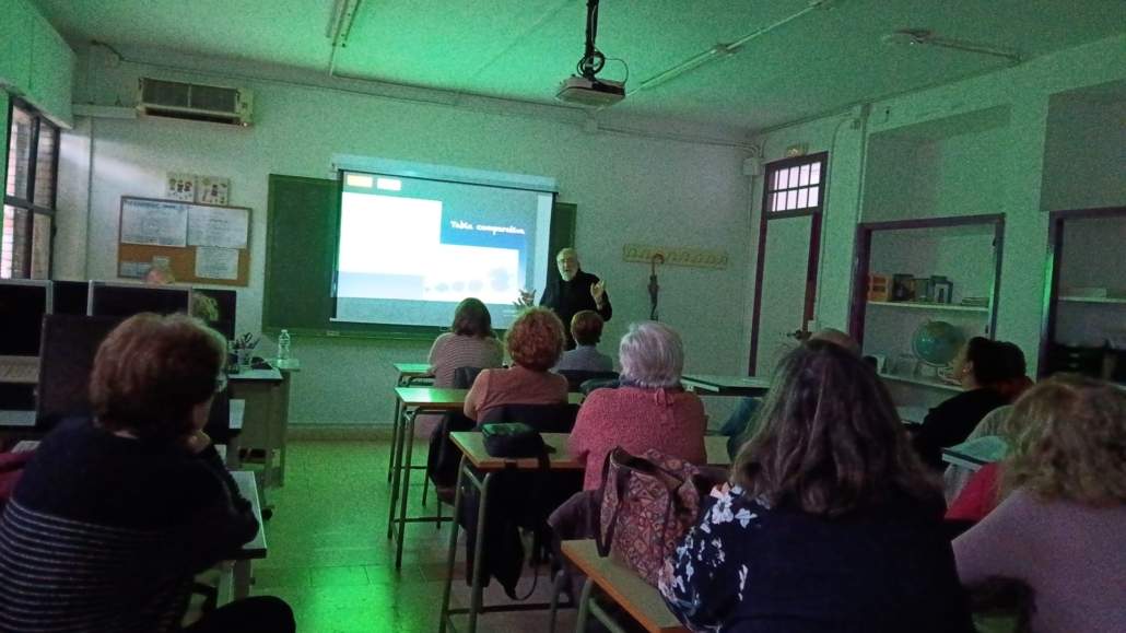 Con el Centro de personas adultas de San Juan de Aznalfarache, dando a conocer el patrimonio neolítico de Valencina-Guzmán