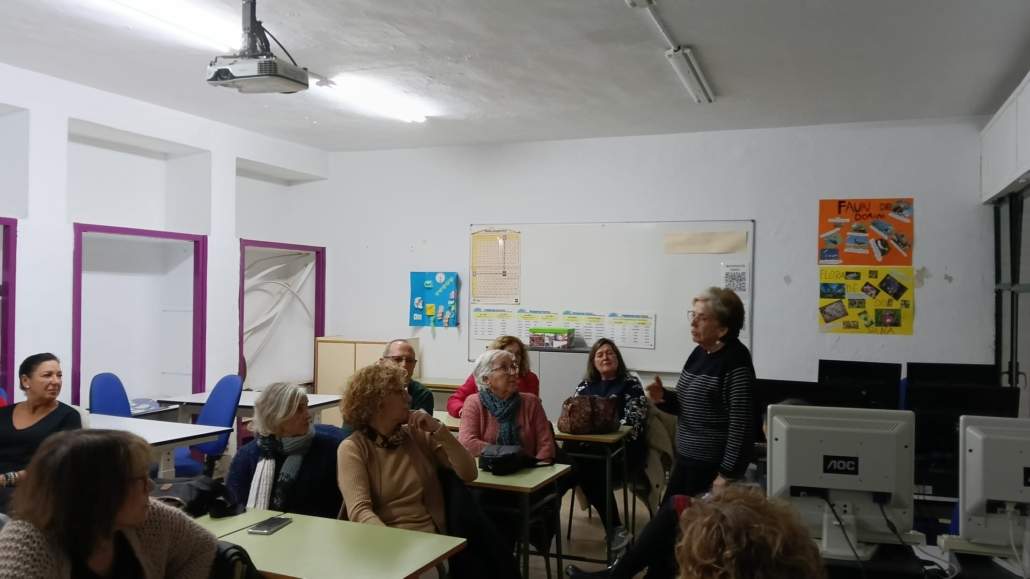 Con el Centro de personas adultas de San Juan de Aznalfarache, dando a conocer el patrimonio neolítico de Valencina-Guzmán