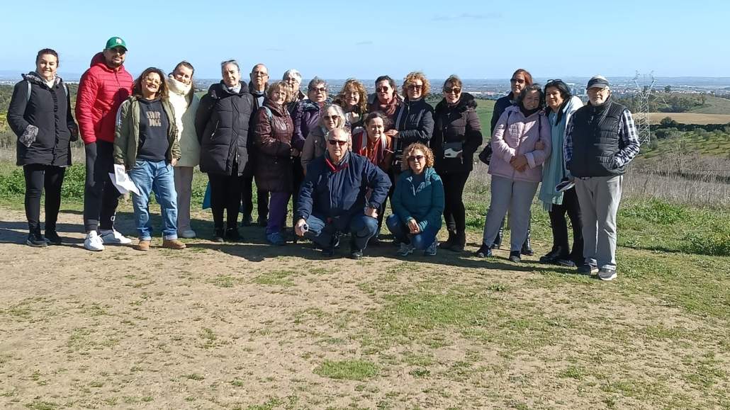 Con el Centro de personas adultas de San Juan de Aznalfarache, dando a conocer el patrimonio neolítico de Valencina-Guzmán