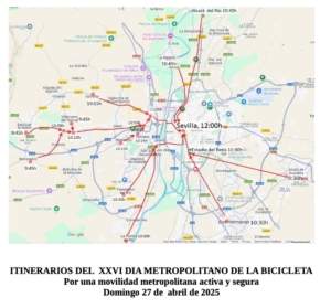 Itinerarios del XXVI Día Metropolitano de la Bicicleta Itinerarios del XXVI Día Metropolitano de la Bicicleta