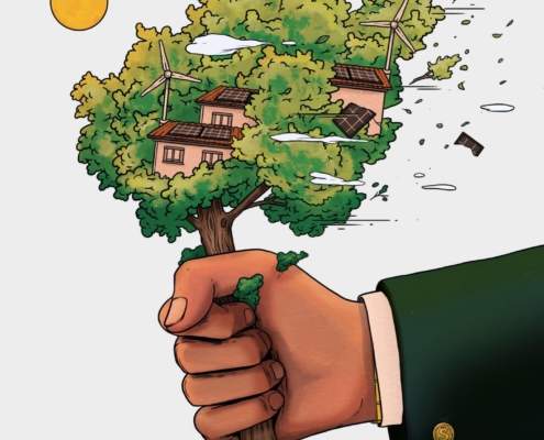Falsas comunidades energéticas lideradas por multinacionales. Informe de Amigas de la Tierra.