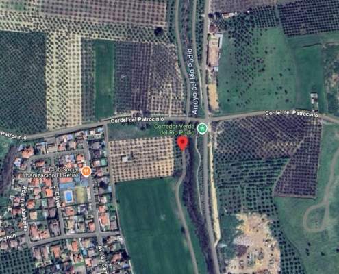 Un nuevo vertido de residuos sólidos en el Riopudio