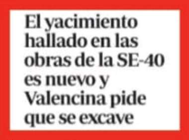 Nuevos restos arqueológicos entre Valencina y Salteras