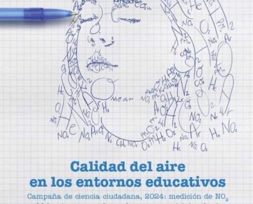 Participamos por primera vez en la campaña de mediciones de NO2 en centros escolares.