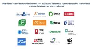 Manifiesto contra la reforma de la Directiva Marco del Agua Manifiesto contra la reforma de la Directiva Marco del Agua