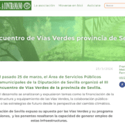 Resumen del III Encuentro de Vías Verdes de la provincia de Sevilla.