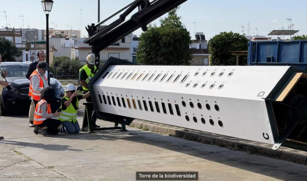 Segunda torre de biodiversidad, ahora en La Puebla del Río